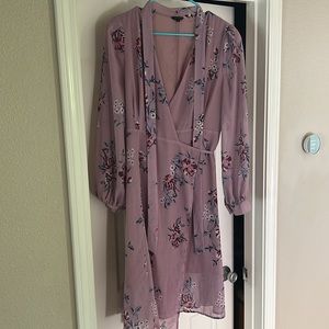 Purple long sleeve dress